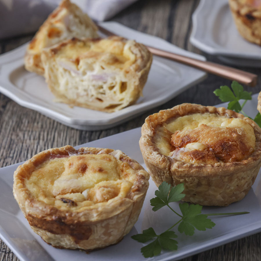 パイシートで作る　簡単ミニキッシュ