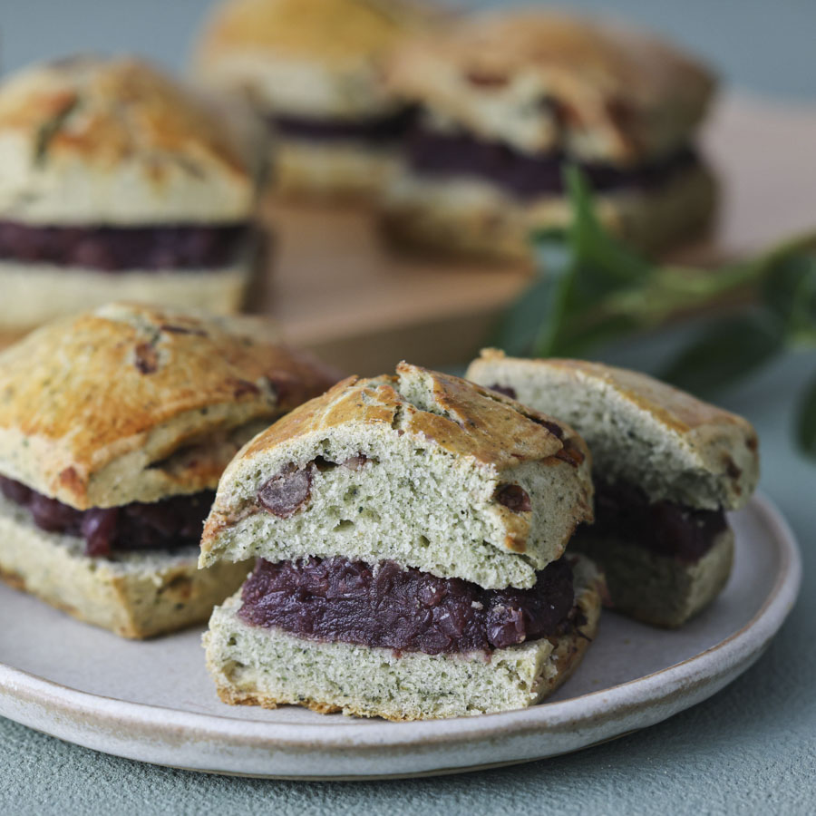 春の和スイーツ!よもぎ香るあんサンドスコーン