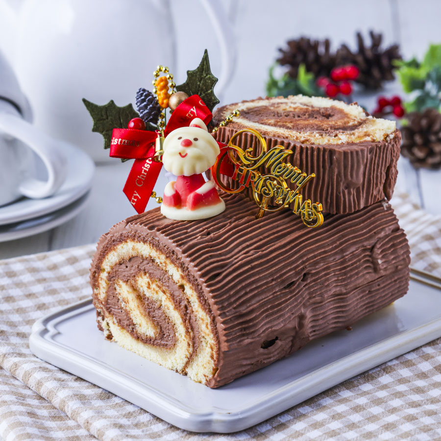 スポンジシートで作る　ブッシュドノエル