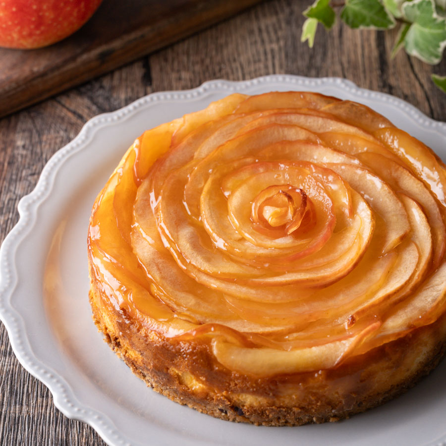 りんごの花咲くチーズケーキ
