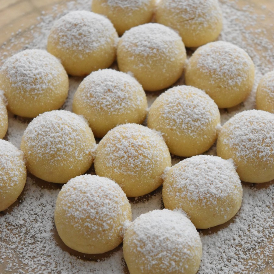 酒粕のスノーボールクッキー