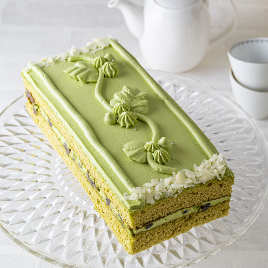 抹茶のショートケーキ