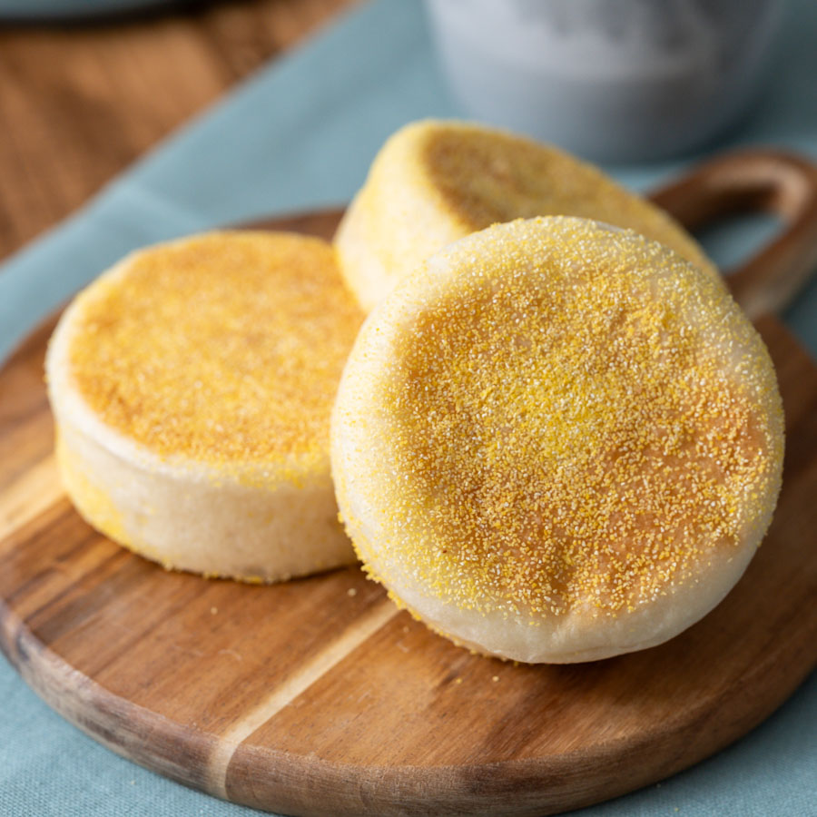 春よ恋(高加水用)100%で作る。もっちりイングリッシュマフィン