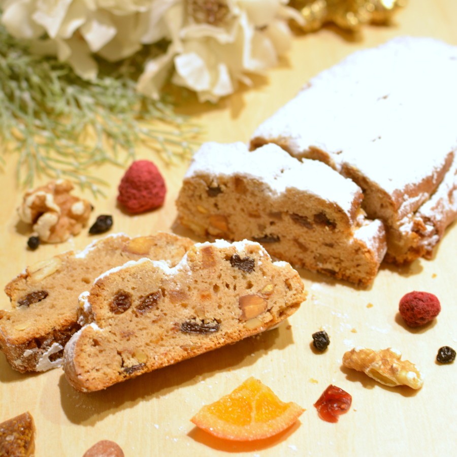 【グルテンフリー】捏ねずに簡単!米粉のシュトーレン