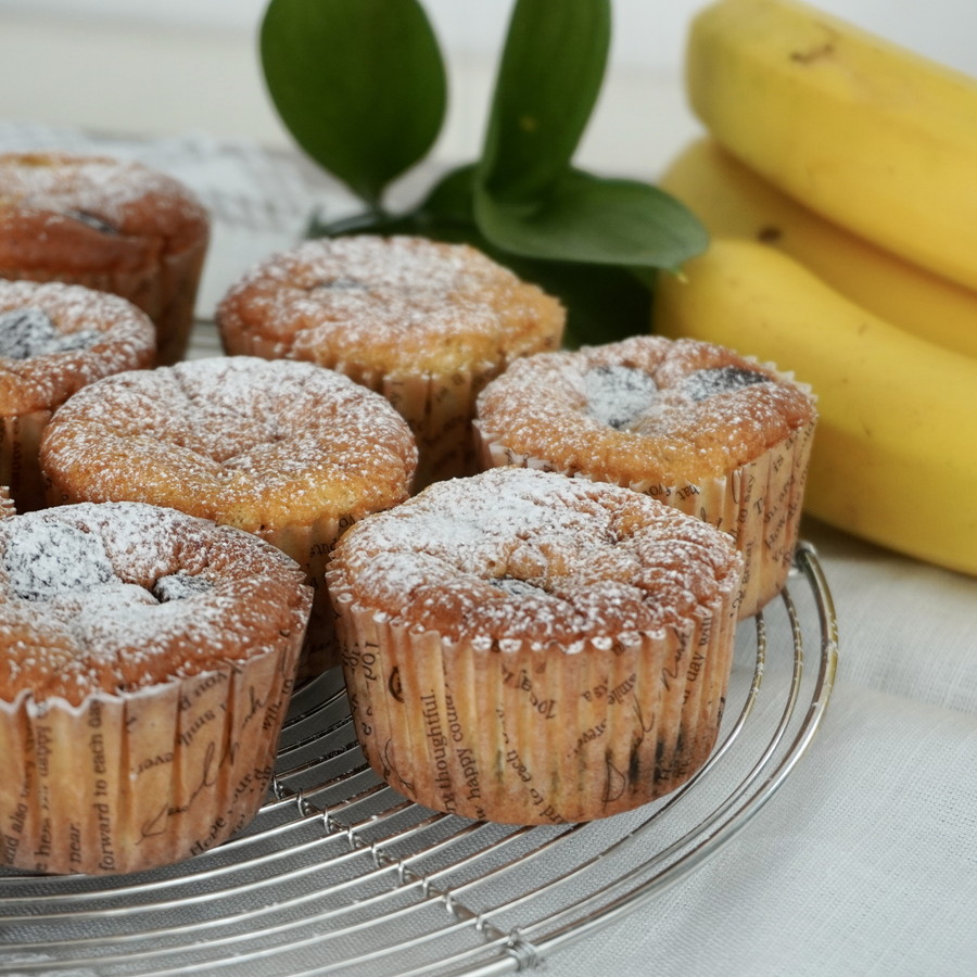 【グルテンフリー】米粉のバナナチョコマフィン