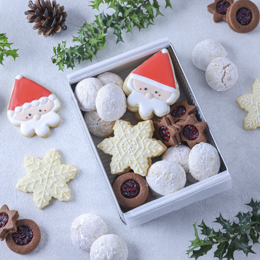 サンタのアイシングクッキー