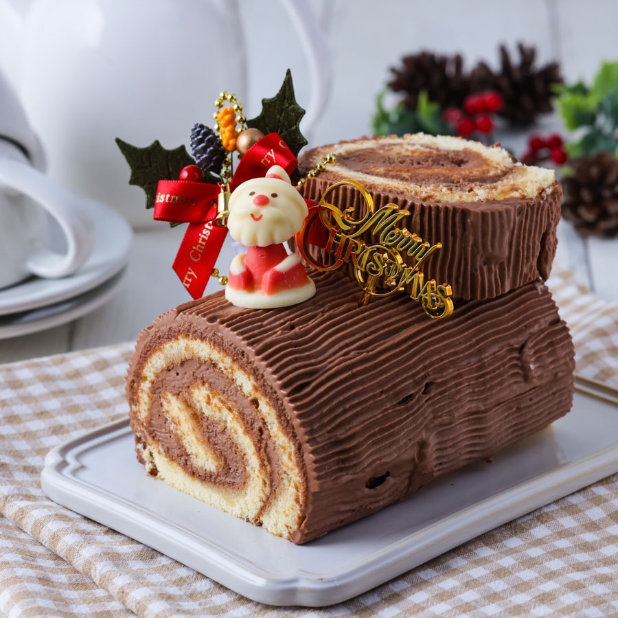 スポンジシートで作る　ブッシュドノエル