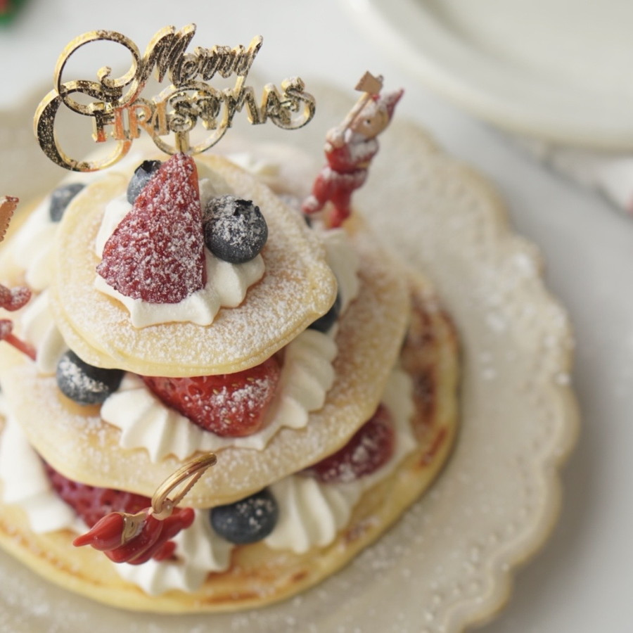 米粉のツリーパンケーキ