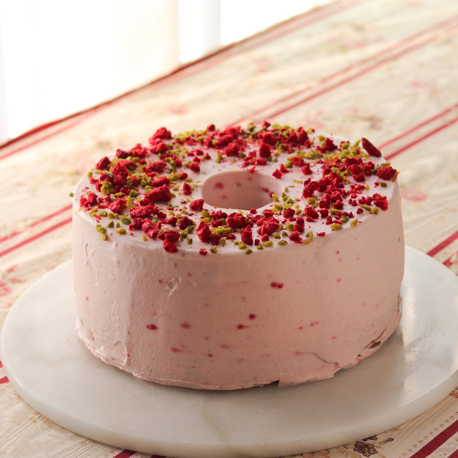 【グルテンフリー】米粉のラズベリーシフォンケーキ