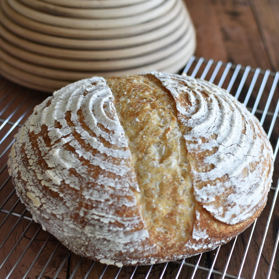 自家製サワー種で作る　基本のカンパーニュ(サワー・ドゥ・ブレッ...