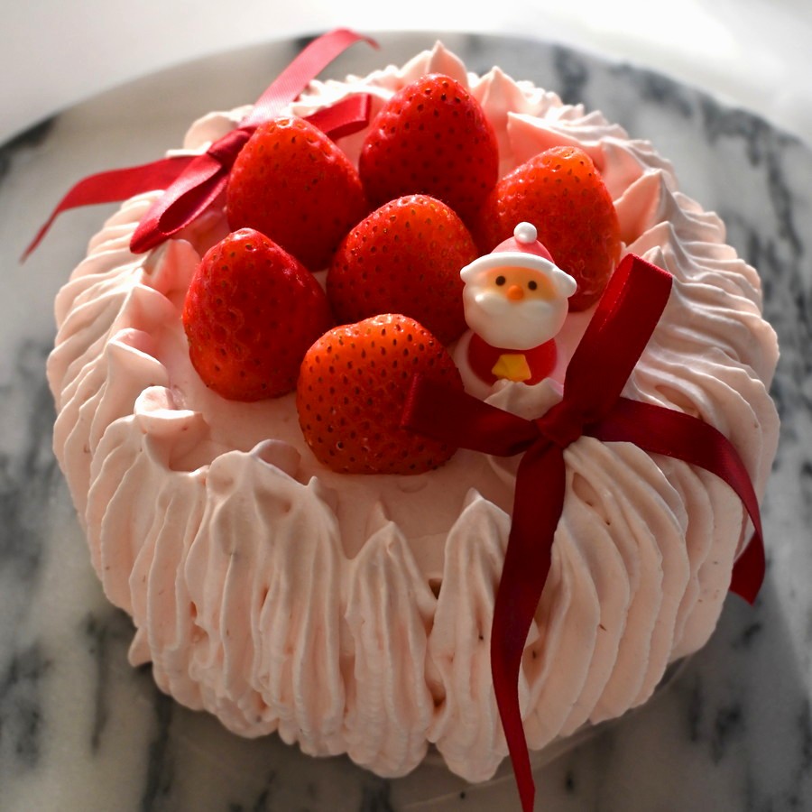 【グルテンフリー】米粉といちごのやさしいクリスマスケーキ