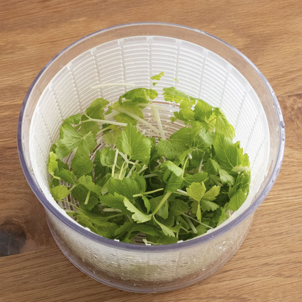 1　そのまんま寒天と香味野菜のサラダ