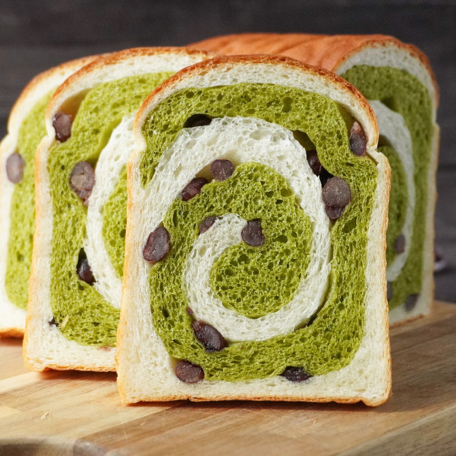 抹茶のうずまきパン
