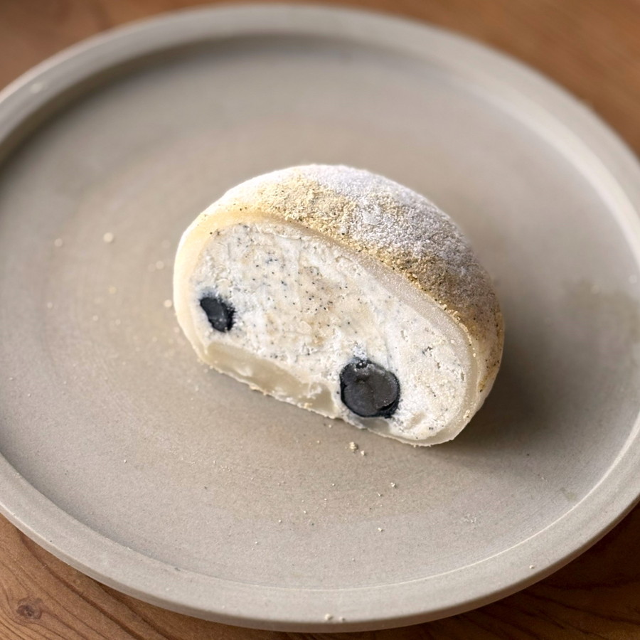 レンジで簡単　きな粉クリーム大福