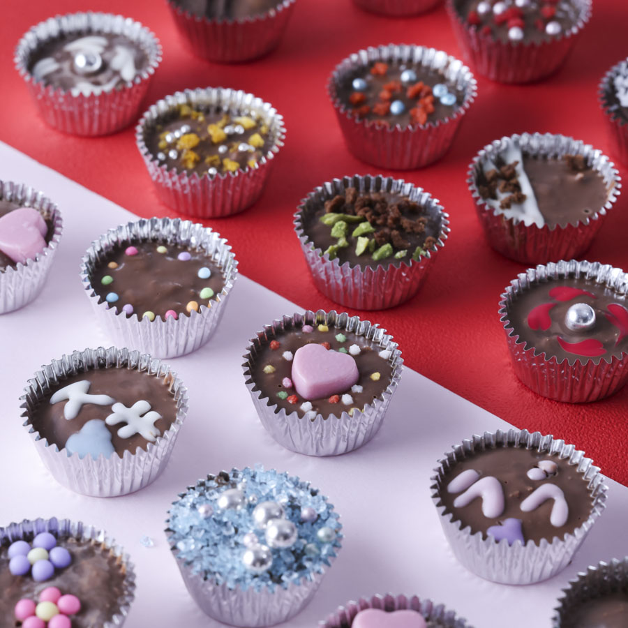 アルミカップで作る平成女児チョコ