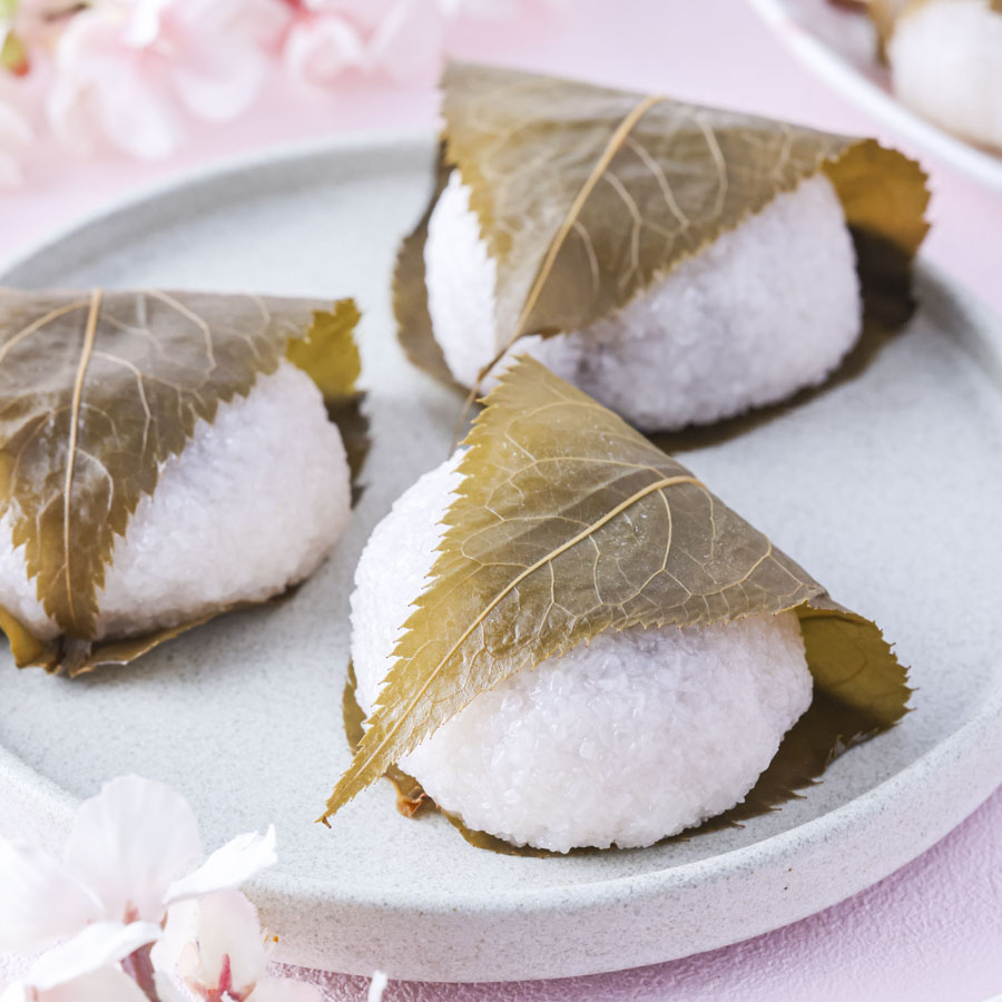 電子レンジで作る関西風桜餅