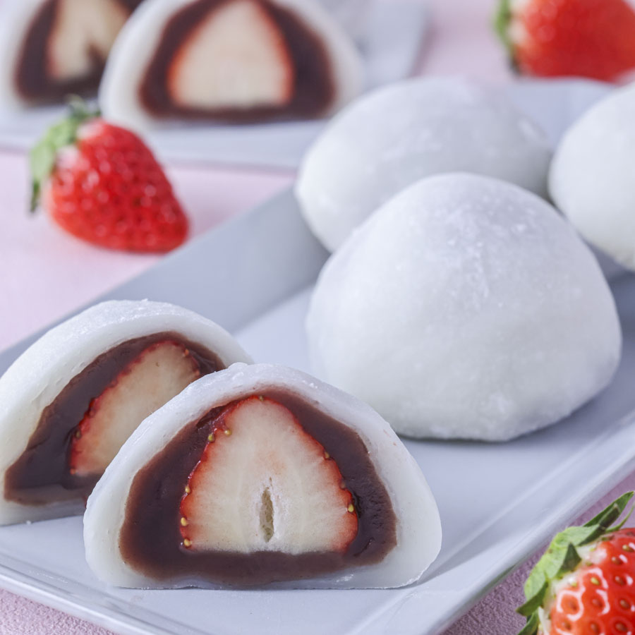 レンジで作れる!基本のいちご大福