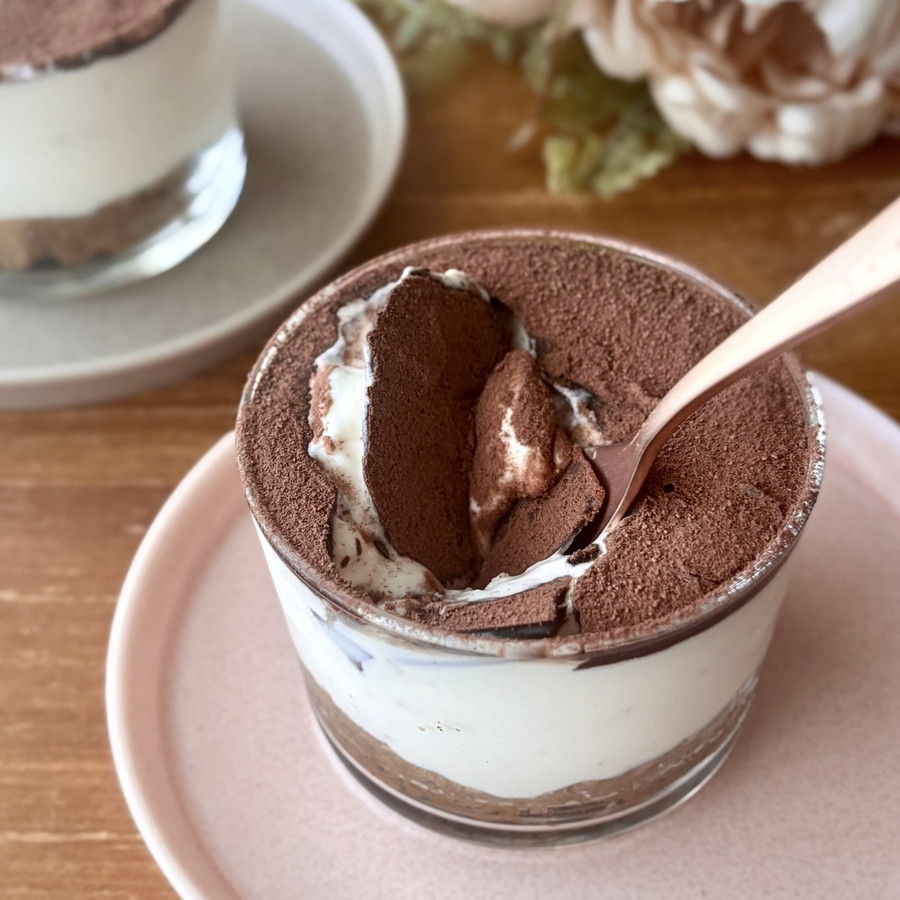 【ステビアヘルスで糖質オフ】チョコ不使用のパリパリティラミス