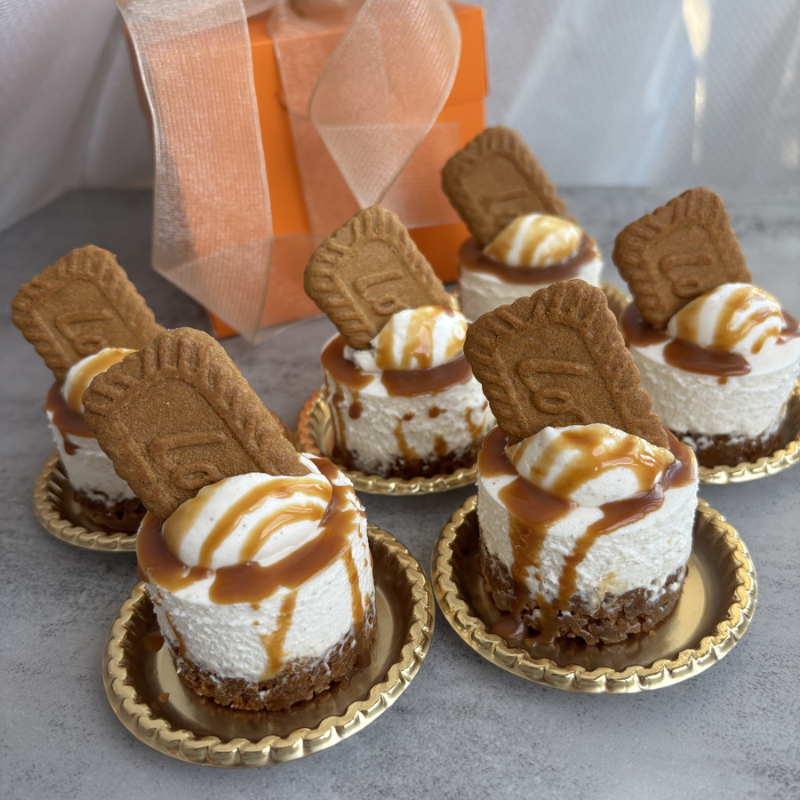 アップルシナモンのレアチーズケーキ