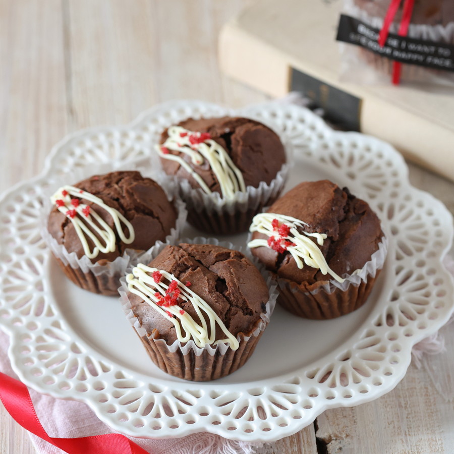 【グルテンフリー】米粉のフォンダンショコラ風マフィン