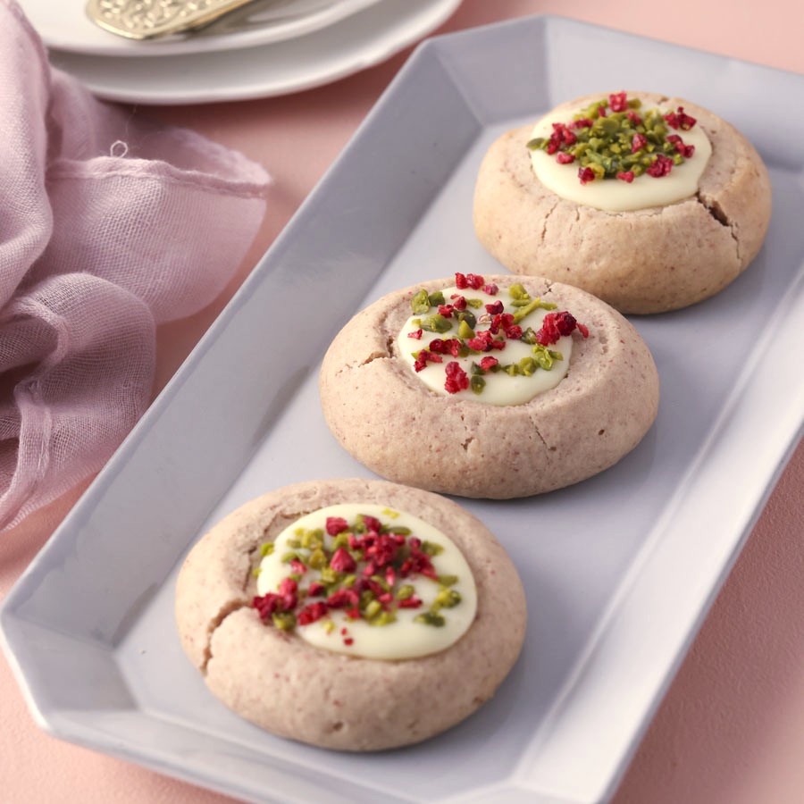 ラズベリーのガナッシュクッキー　