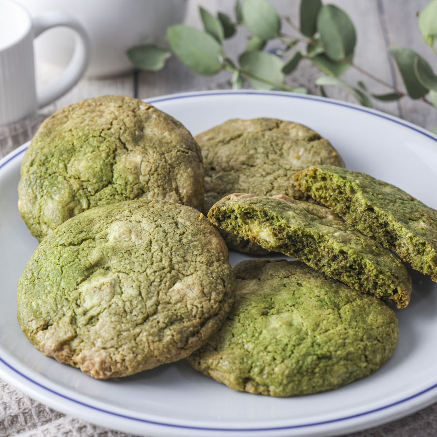 抹茶とホワイトチョコのザクザククッキー