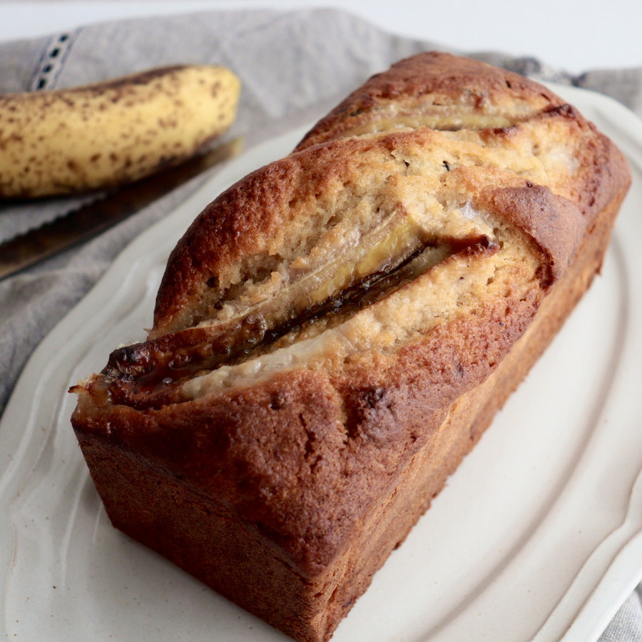 スペルト小麦で作る　チョコバナナブレッド