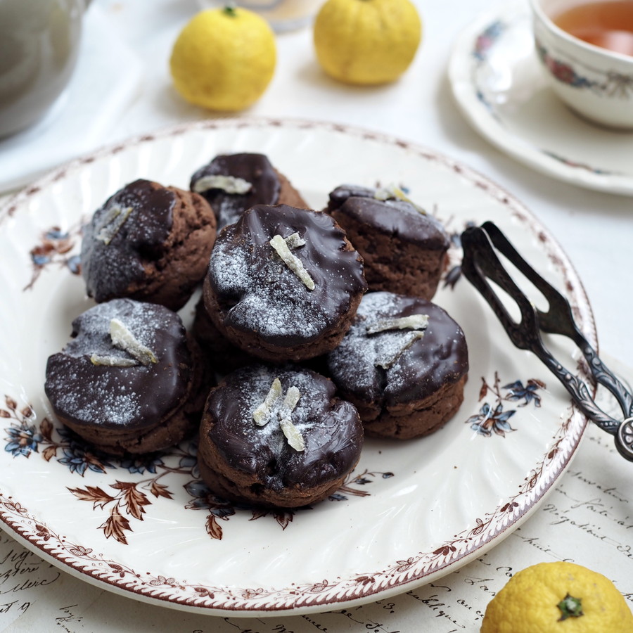 【グルテンフリー】米粉の柚子チョコスコーン