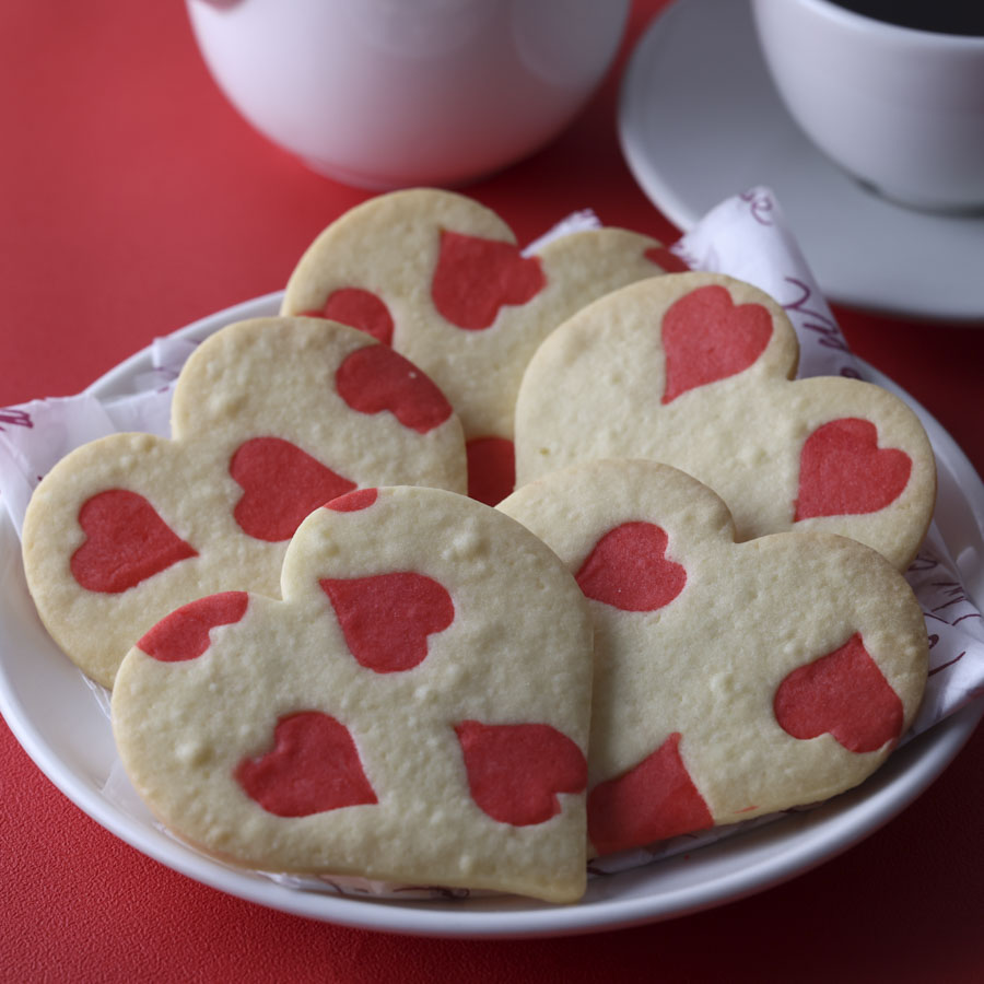 ハートがいっぱい!バレンタインクッキー