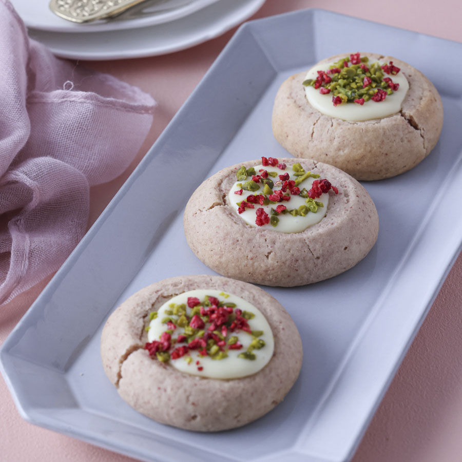 ラズベリーのガナッシュクッキー　