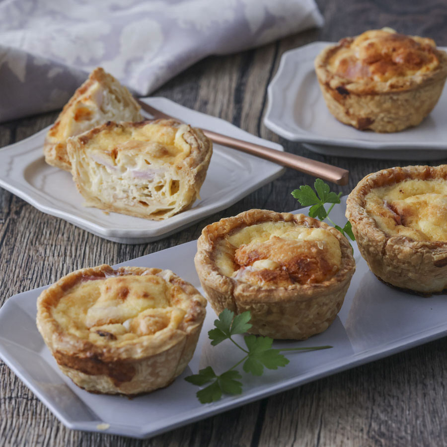 パイシートで作る　簡単ミニキッシュ