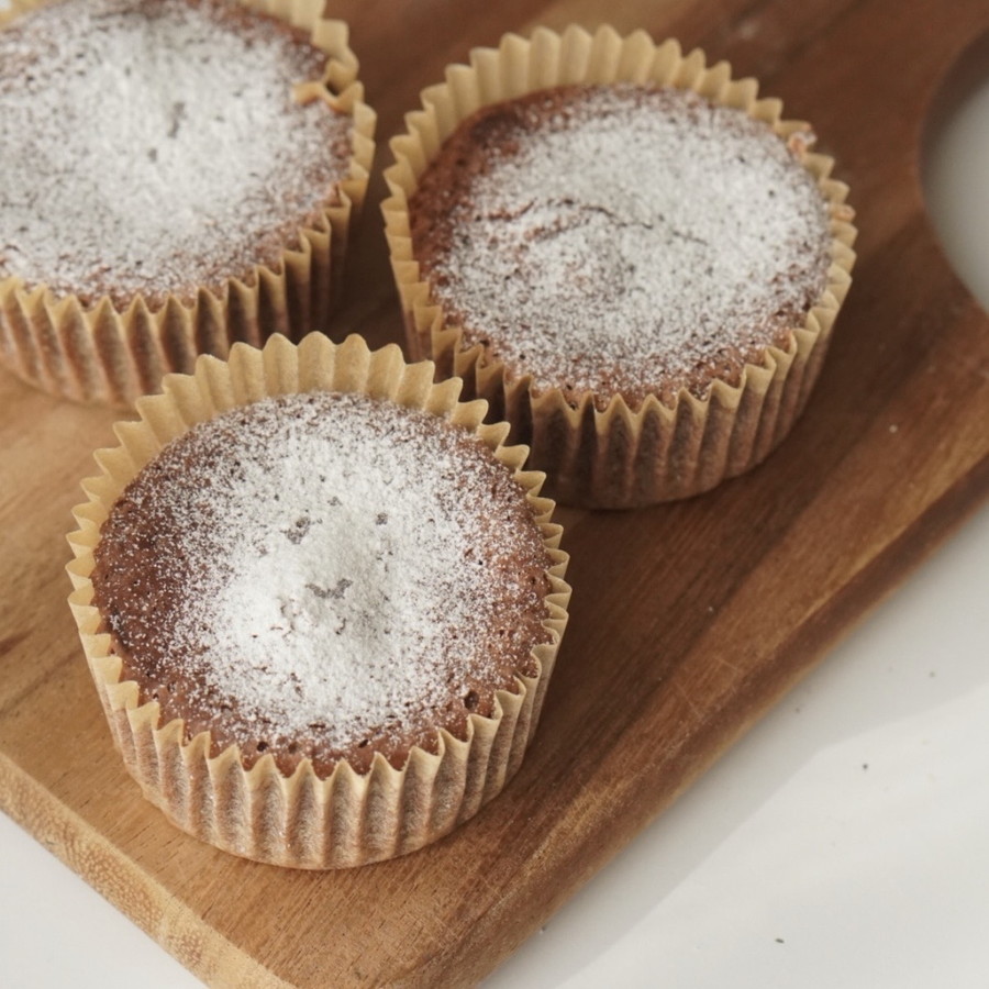 【グルテンフリー】米粉でもちとろ!ノンオイルフォンダンショコラ