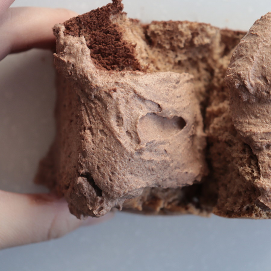 【グルテンフリー】米粉のふわとろ生チョコシフォン