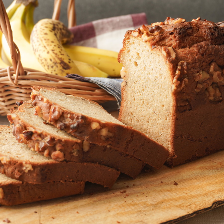 準強力粉で作る　基本のバナナブレッド