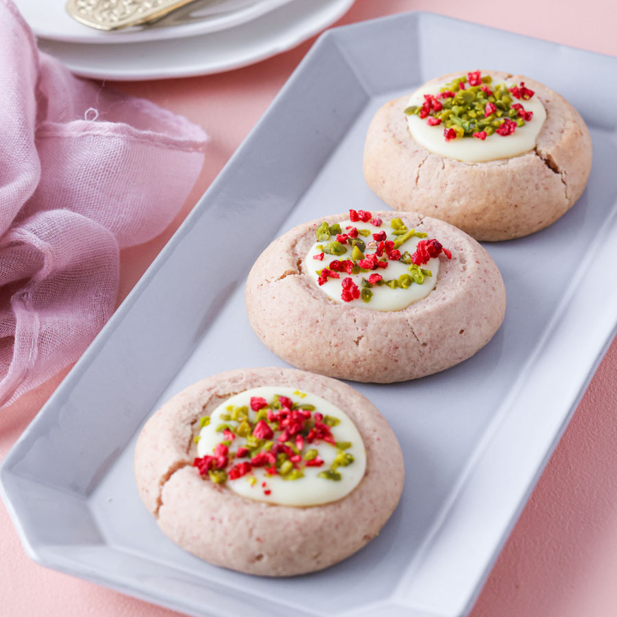 ラズベリーのガナッシュクッキー　