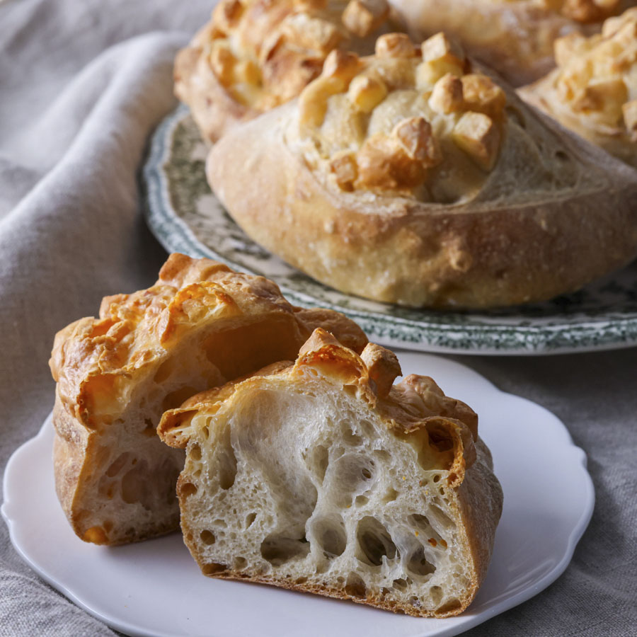 冷蔵発酵で作る 基本のチーズクッペ | レシピ | 富澤商店