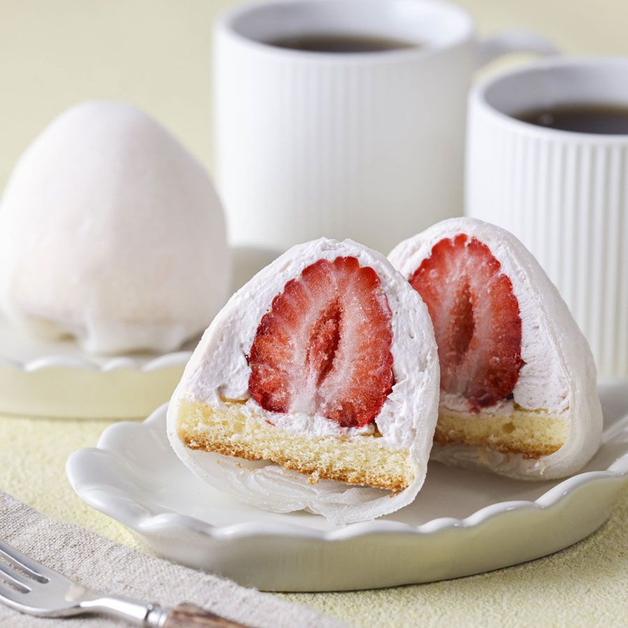 包むだけで簡単!いちごのクリーム大福