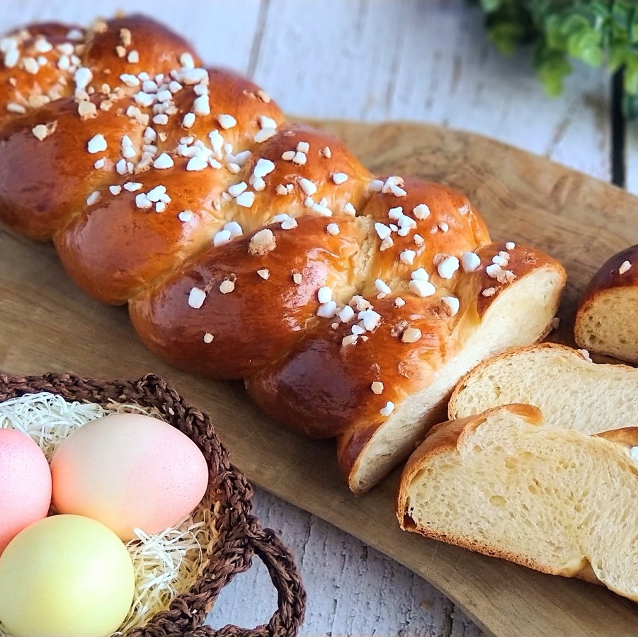 イースターに作るドイツの編みパン|イースターブレッド(オースターツォップフ)