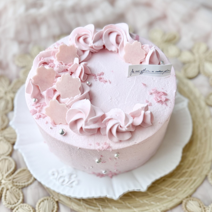 桜満開♪ショートケーキ