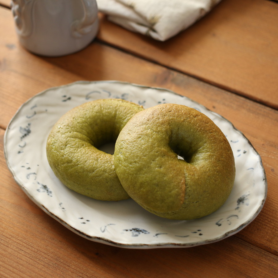 【グルテンフリー】米粉の抹茶ベーグル
