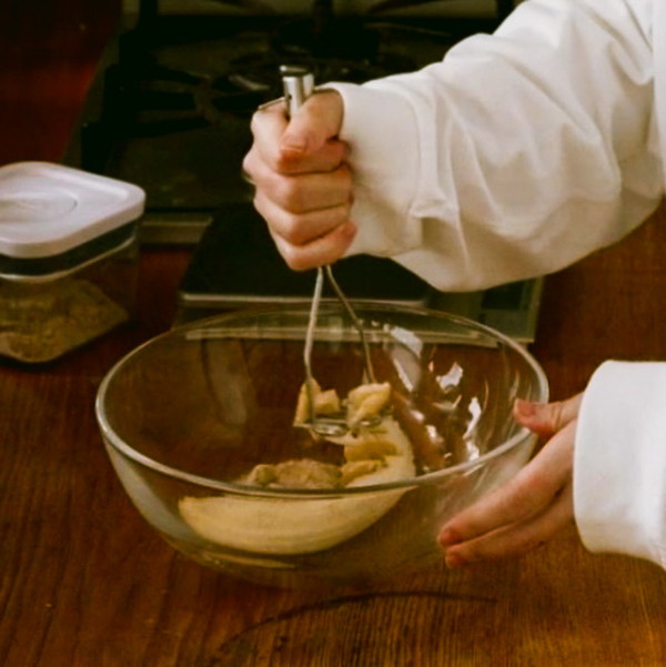 1　バナナを潰す