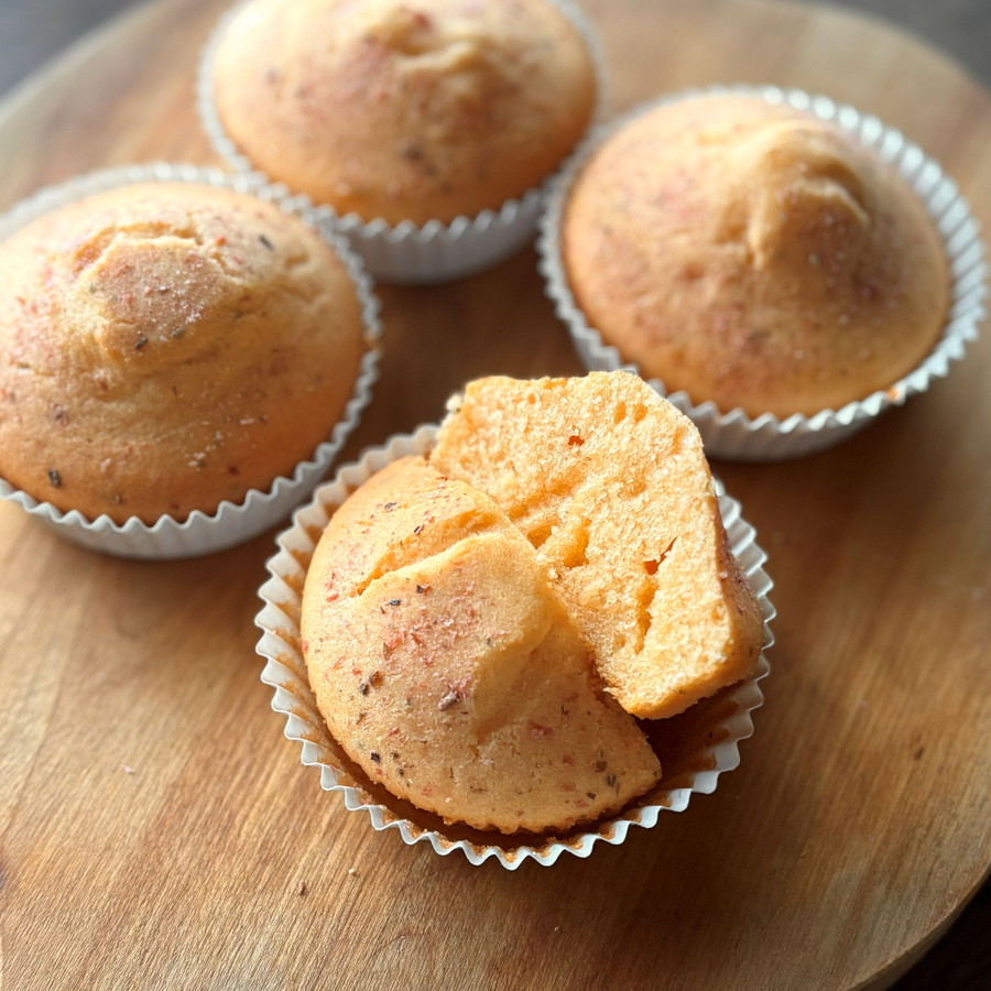 【グルテンフリー】桜あん入り米粉のマドレーヌ