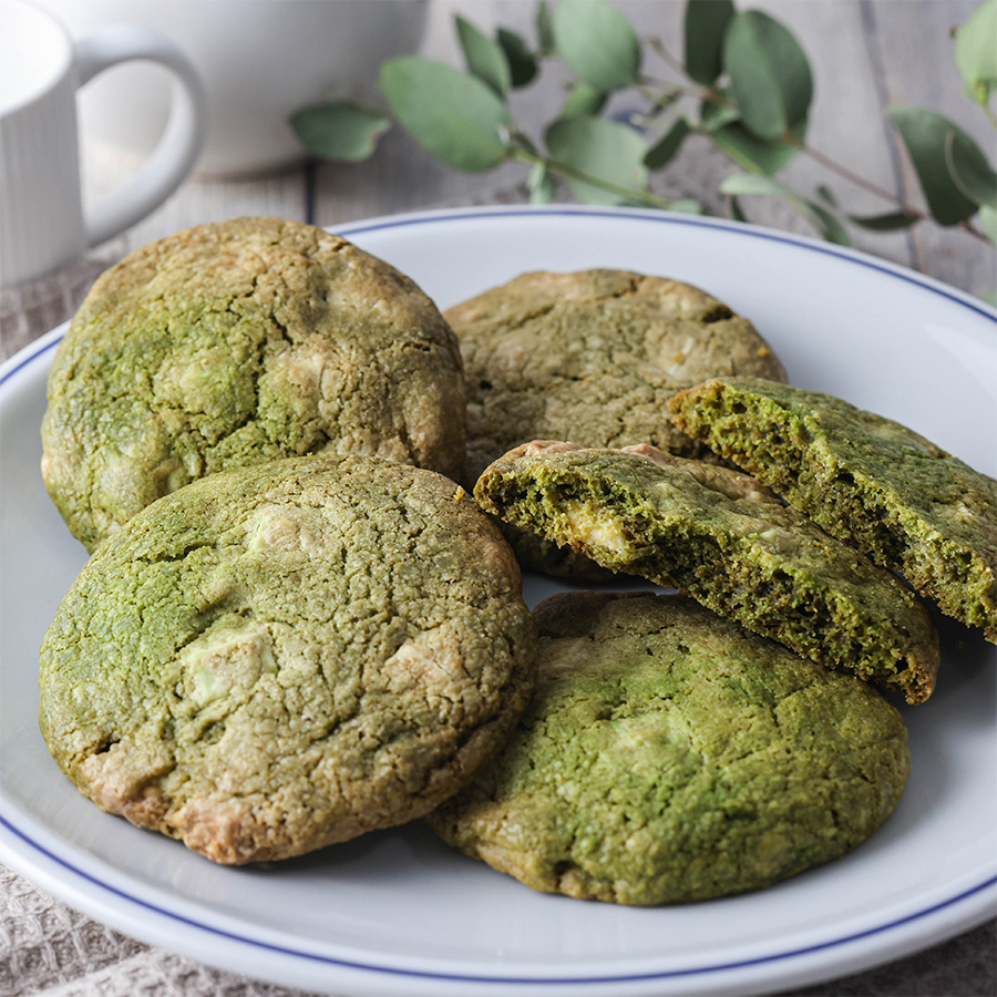 抹茶とホワイトチョコのザクザククッキー
