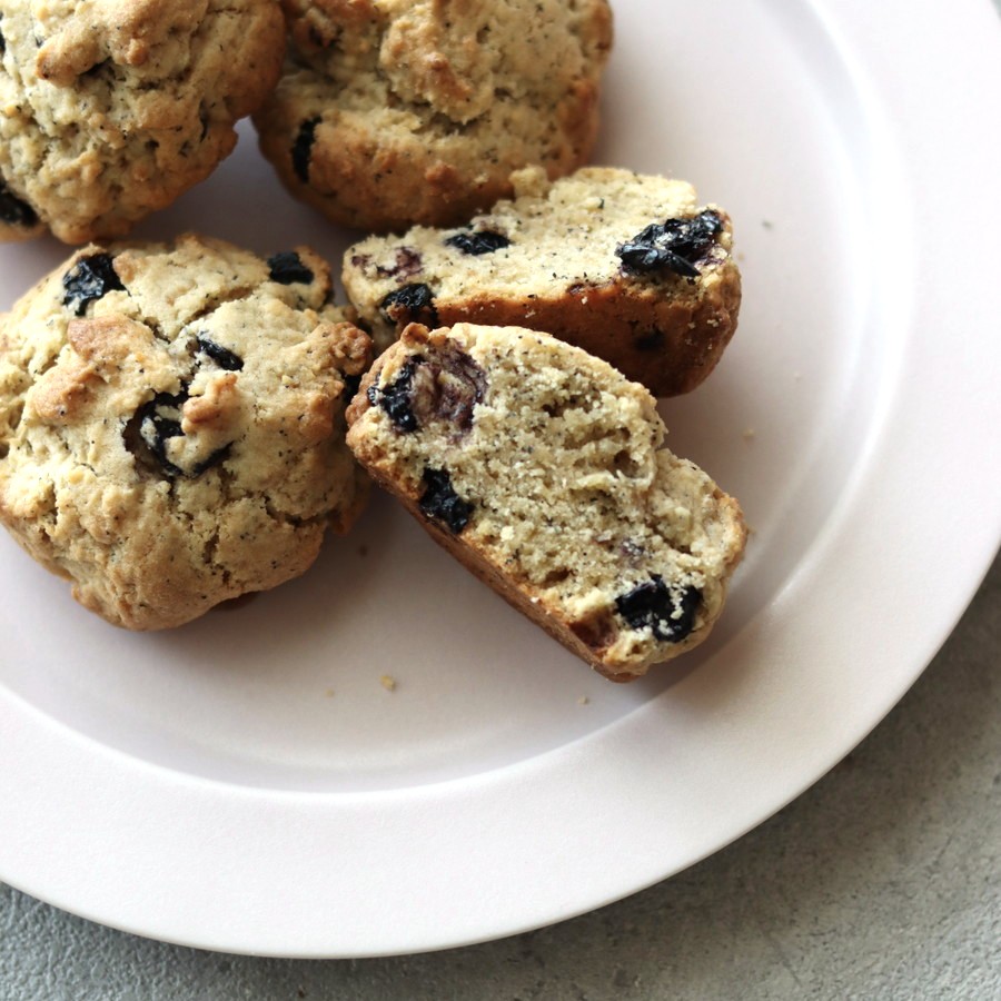 ブルーベリーとアールグレイの分厚いアメリカンクッキー