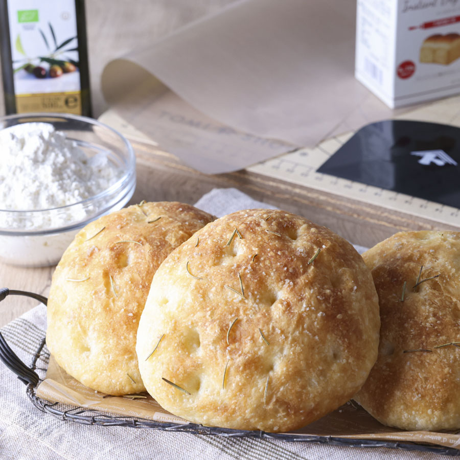 高加水で作る　もっちりフォカッチャ