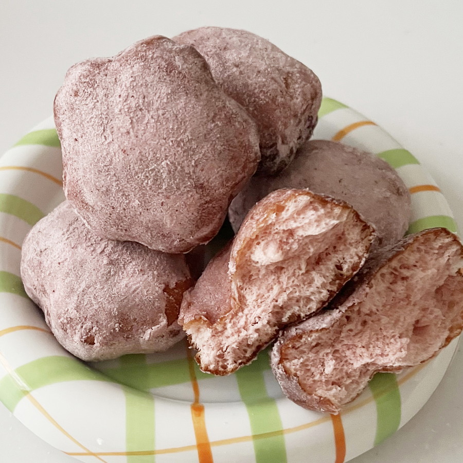 ミックス粉で作る!桜色のふんわりドーナツ