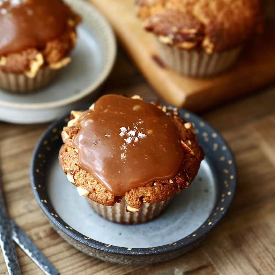 自家製塩キャラメルで作る　甘じょっぱマフィン