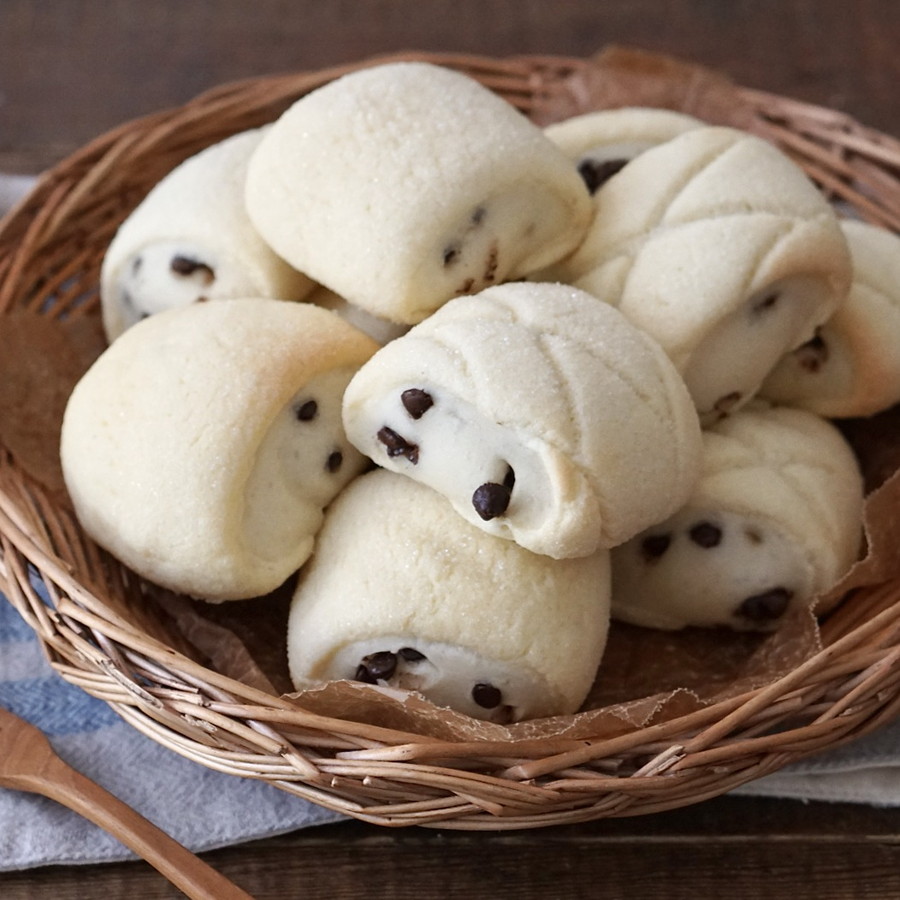 切りっぱなしで簡単!チョコロールメロンパン