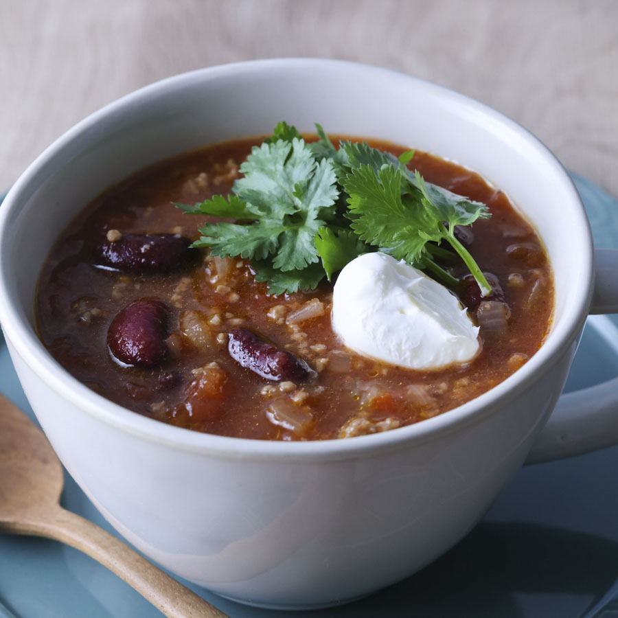 ひき肉とビーンズのメキシカンスープ