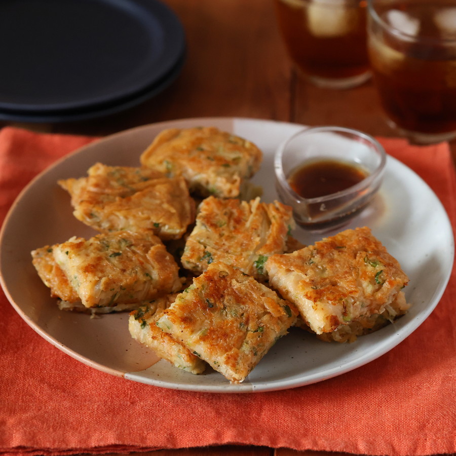 【グルテンフリー】米粉でモチモチ!明太チーズチヂミ